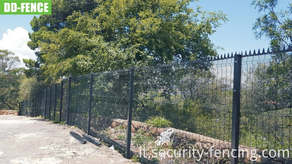 BS1722-14 Green Black Security 358 Anti Climb Fence Weld Wire Mesh per la sottostazione di energia di energia industriale Telecom